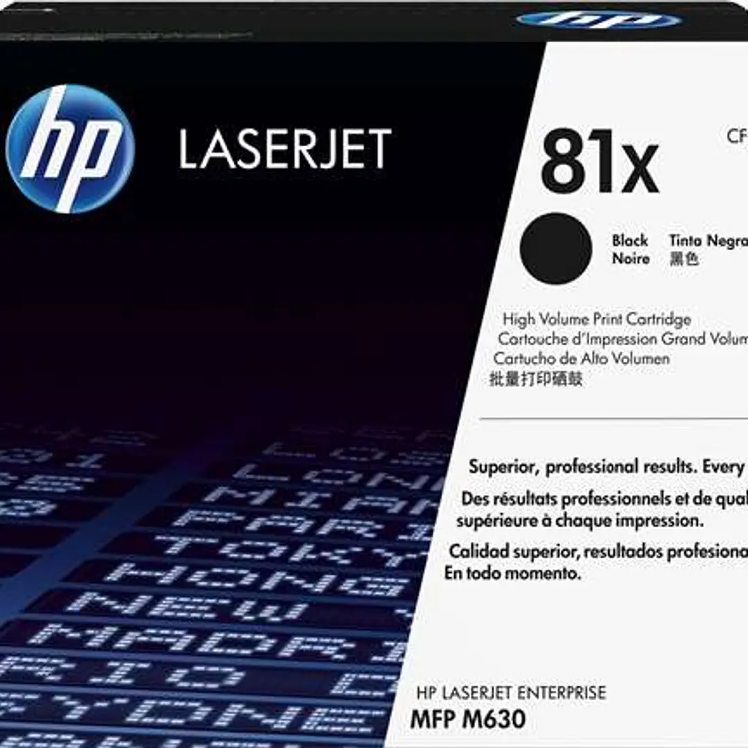 HP CF281X Negro Cartucho de Toner Original - 81X 1