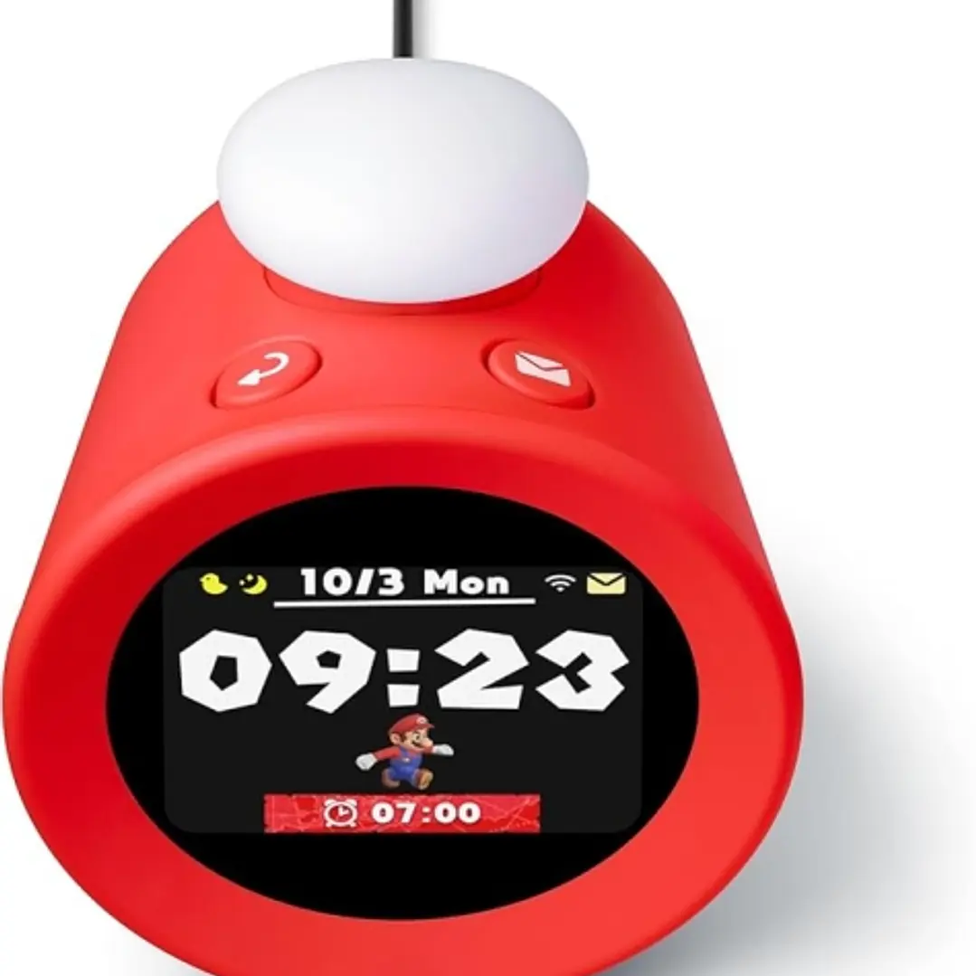 Nintendo Sound Clock Alarmo Reloj Despertador Inteligente - Alarmas con Tematicas de Nintendo - Sensor de Movimiento - Registro de Habitos - Incluye P 1