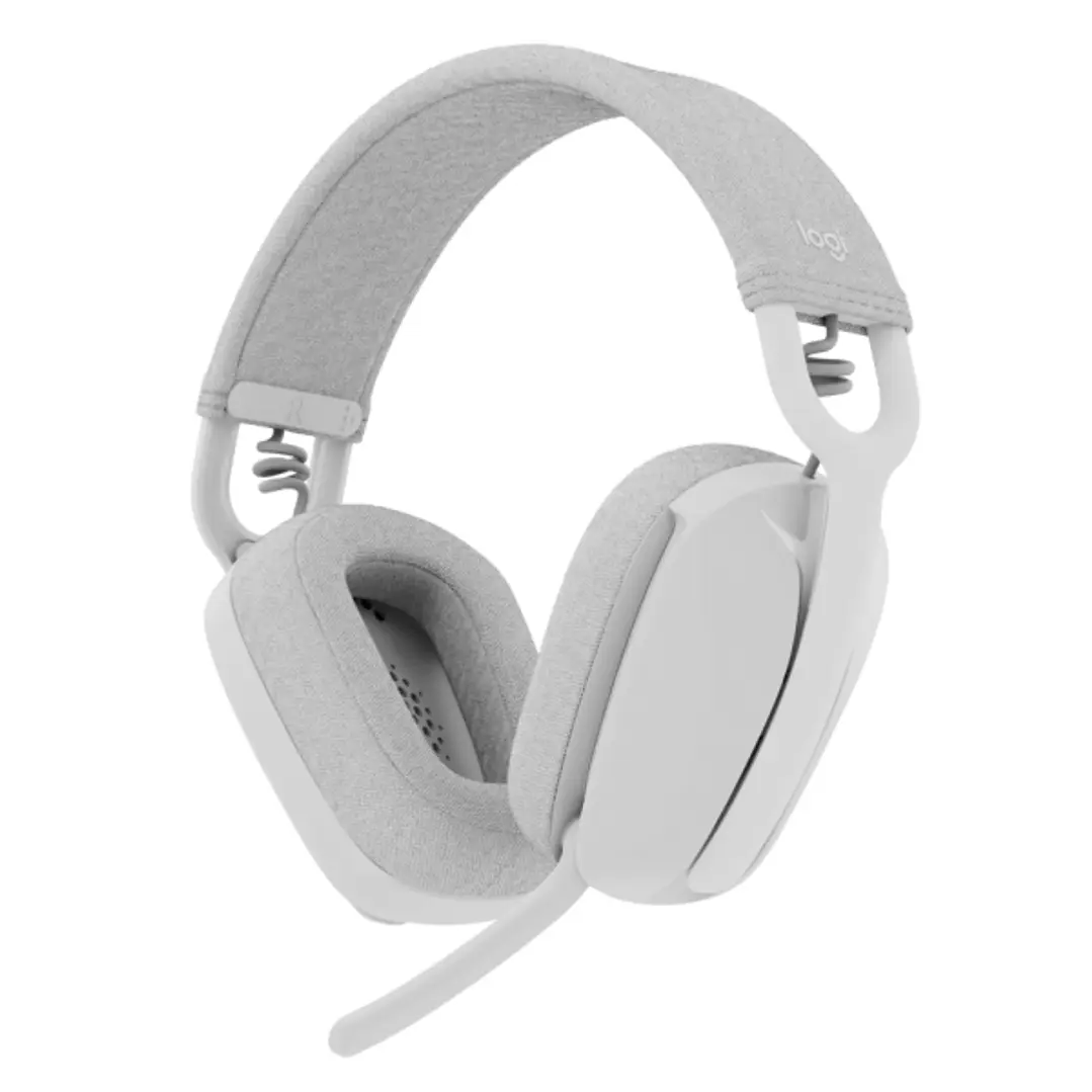 Logitech Zone Vibe 100 Auriculares Inalambricos - Bluetooth 5.2 - Alcance 30 metros - 2 Microfonos - Color Blanco Crudo 1