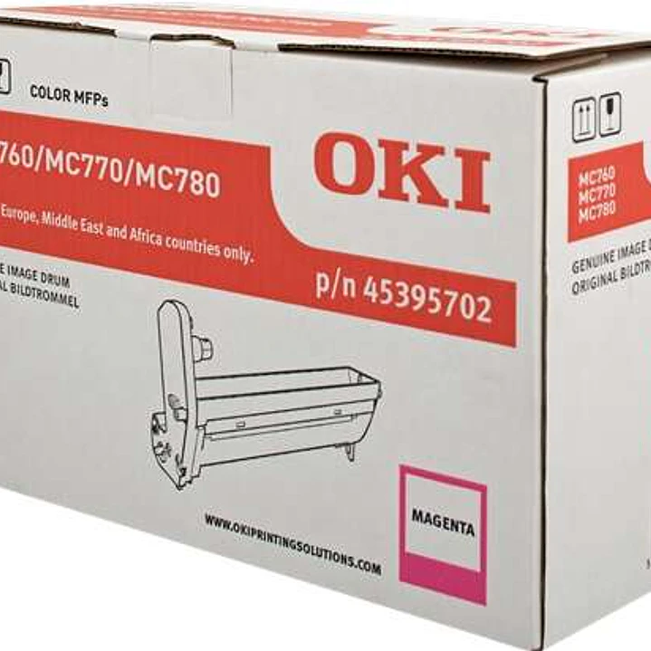 OKI MC760/MC770/MC780 Magenta Tambor de Imagen Original - 45395702 1