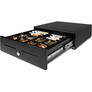 Safescan HD-4142 Cajon Portamonedas uso Intensivo - 8 Compartimentos para Monedas y Billetes - hasta 2 Millones de Aperturas - Micro Switch