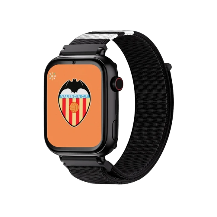 Savefamily Reloj Inteligente Smartwatch Infantil Savewatch Plus Edicion Valencia C.F. con GPS y Llamada - Correa Tela Negra 1