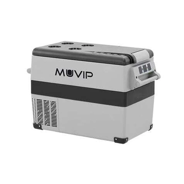 Muvip Nevera Portatil de Compresor 45L - Luz LED Interior - Proteccion Bateria Vehiculo - Temperatura -20º/+20º - Conexion 12/24/220V - Consumo 55W -  1
