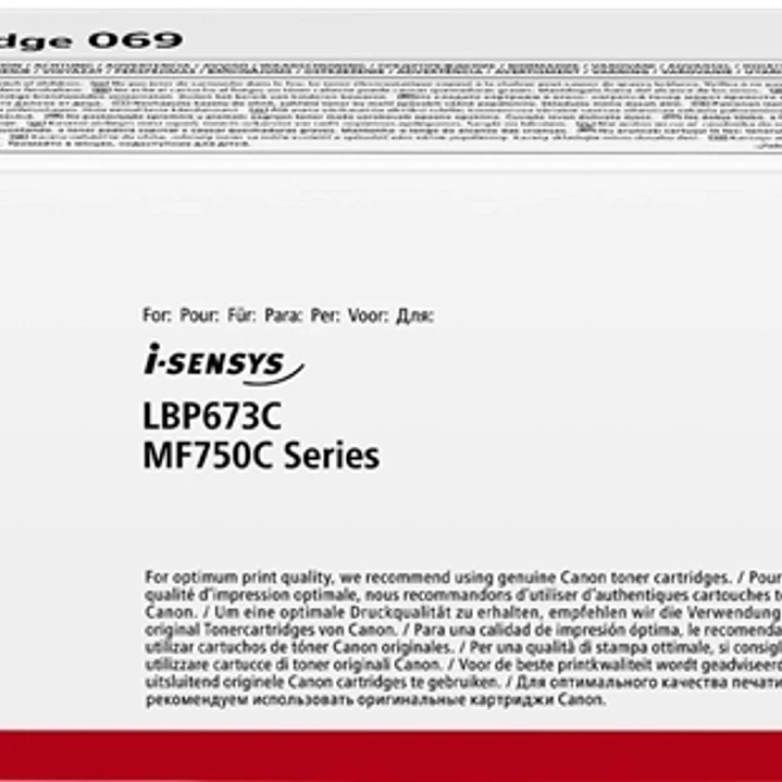 Canon 069 Negro Cartucho de Toner Original - 5094C002 1