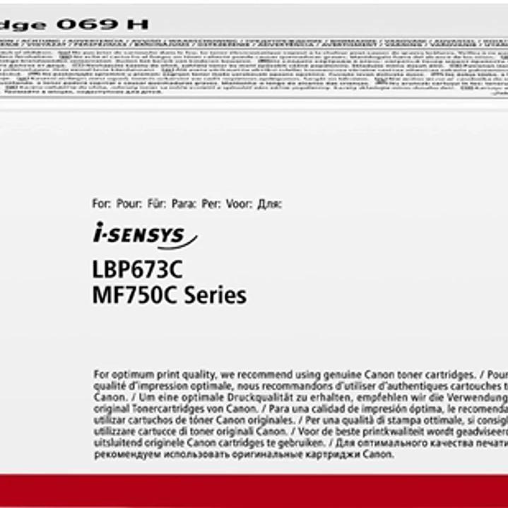 Canon 069H Amarillo Cartucho de Toner Original - 5095C002 1