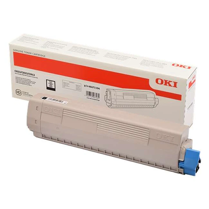 OKI C823/C833/C843 Negro Cartucho de Toner Original - 46471104 1