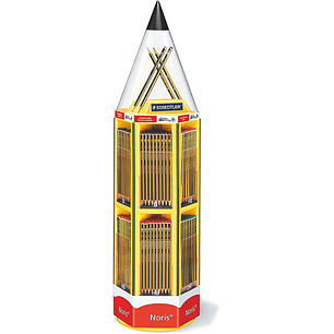 Staedtler Noris 120 Expositor de 576 Lapices de Grafito - Mina Resistente - Graduaciones Surtidas