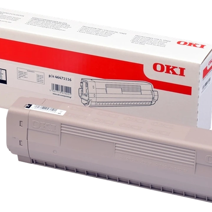 OKI C813 Negro Cartucho de Toner Original - 46471116 1