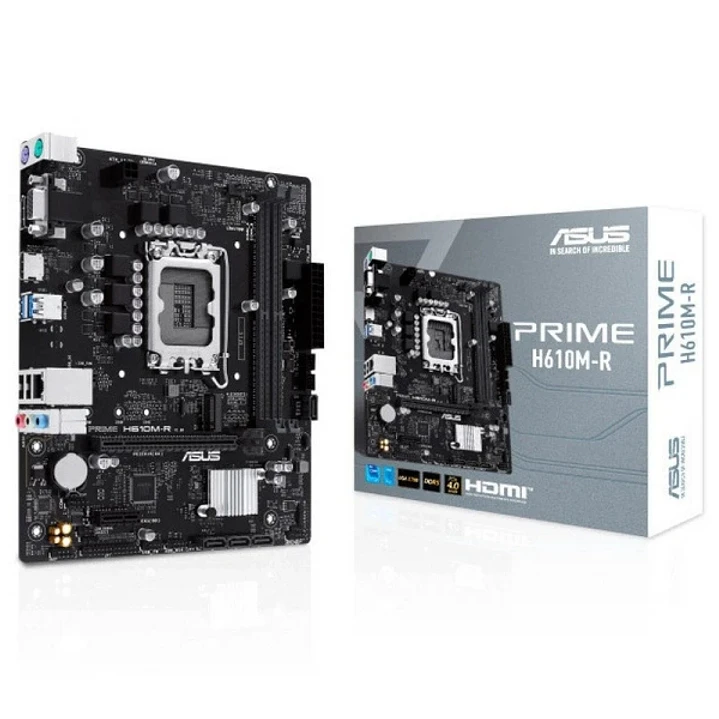 Asus Prime H610M-R-SI Placa Base Intel1700 2x DDR5 - HDMI, M.2, PCIe4.0, 4x Sata III, USB 3.2, MicroATX 1