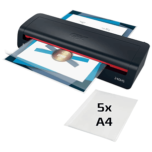 GBC 240HS Home Office A3 Plastificadora - Calentamiento en 2 Minutos - Desde Documentos de Identidad hasta Documentos A3 - Compatible con Bolsas de 75