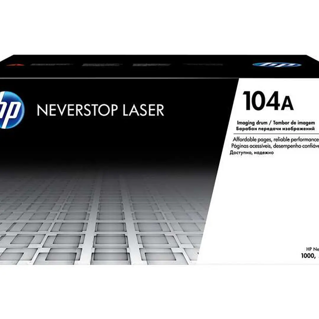 HP W1104A Negro Tambor de Imagen Original - 104A (Drum) 1