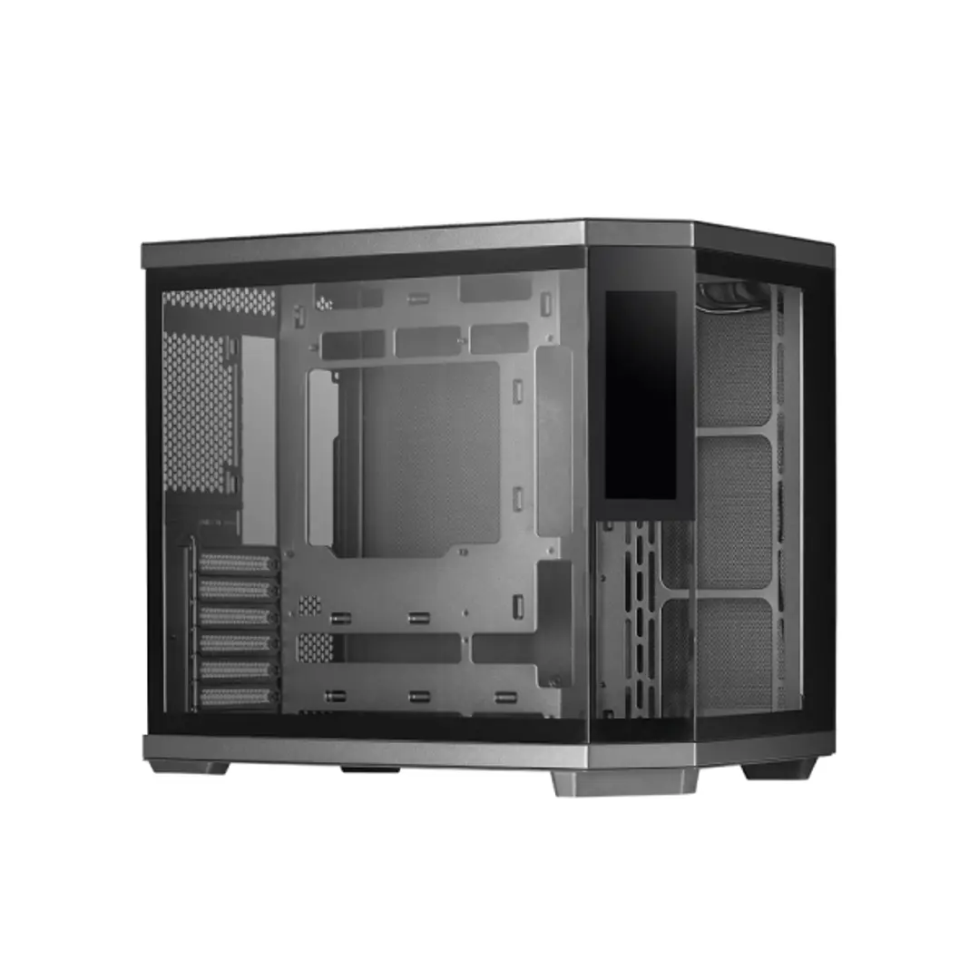 Mars Gaming MC-3TCORELCD Caja Torre ATX - Pantalla IPS de 7.2” Personalizable - Triple Cristal Templado - Soporte para Refrigeracion Liquida hasta 360 1
