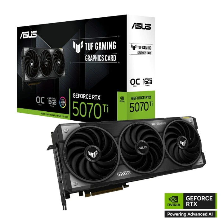 Asus TUF GeForce Gaming RTX5070TI-O16G Tarjeta Grafica 16GB GDDR7 OC Edition 1