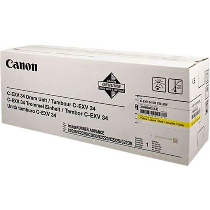 Canon CEXV34 Amarillo Tambor de Imagen Original - 3789B003 (Drum) 1