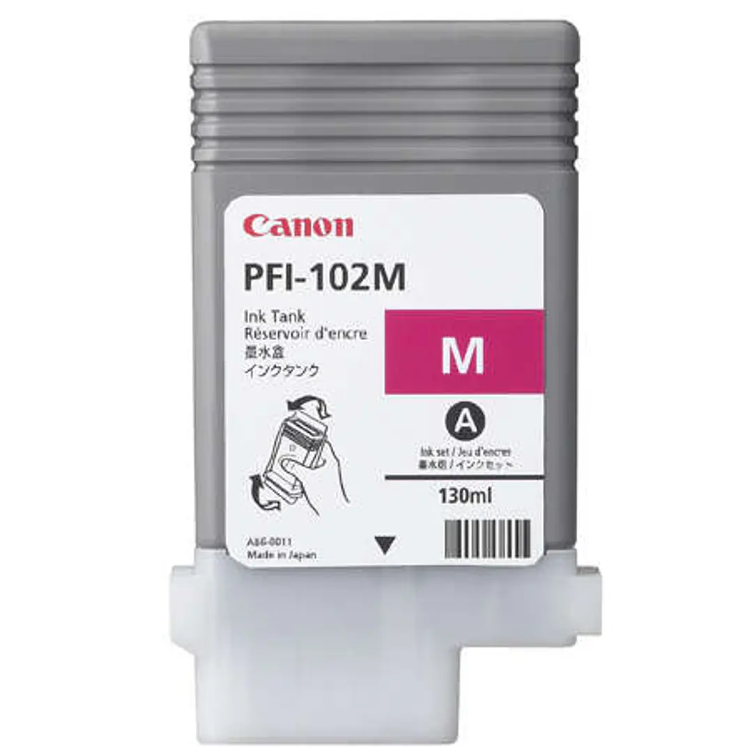 Canon PFI102 Magenta Cartucho de Tinta Original - 0897B001 1