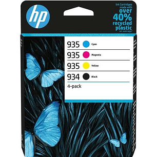 HP 934 + 935 Pack de 4 Cartuchos de Tinta Originales - 6ZC72AE