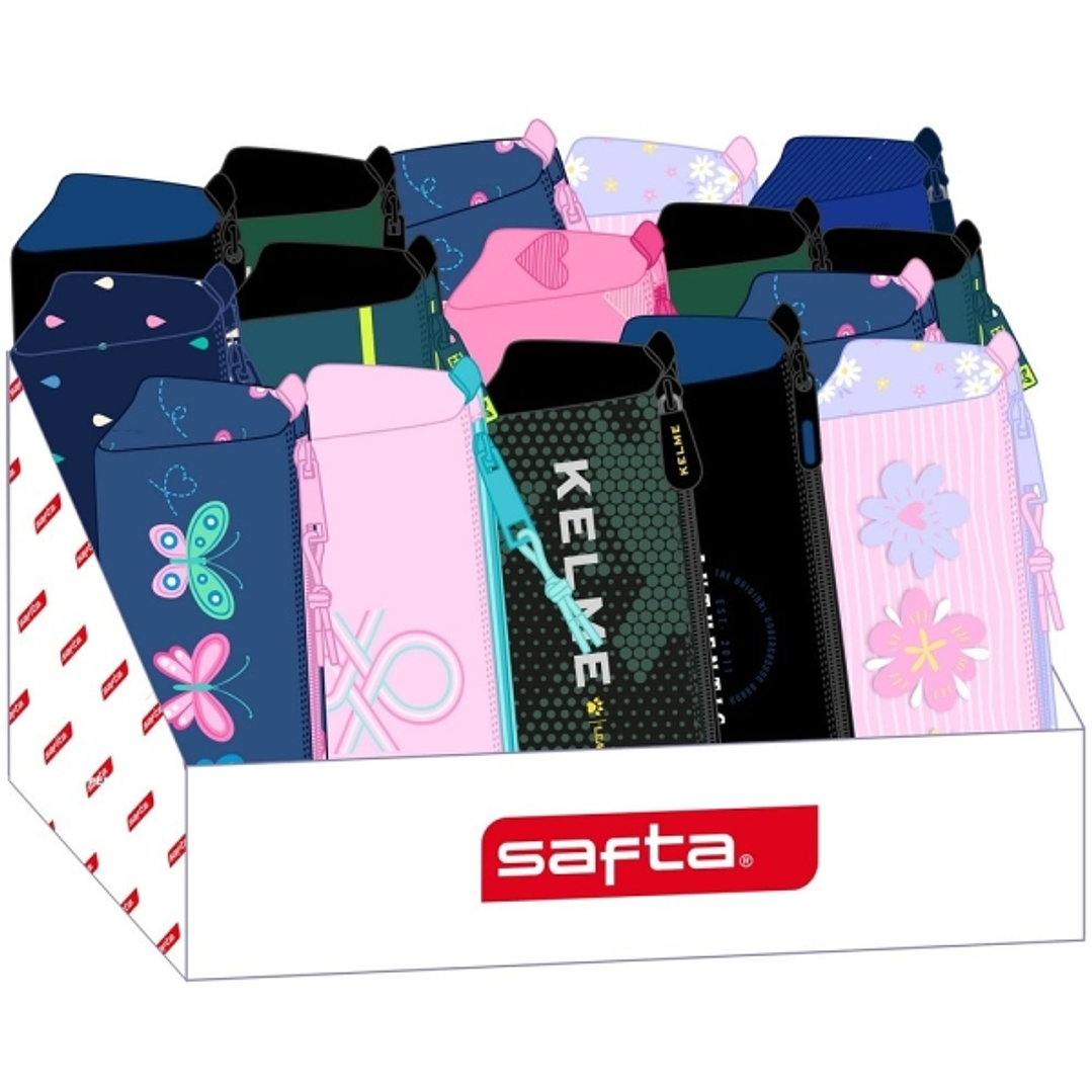 Safta Expositor con Portatodos - Carton Reciclado - Ecologico - 17L - Presentacion Ordenada y Atractiva - 315x230x235mm - Colores Surtidos 1