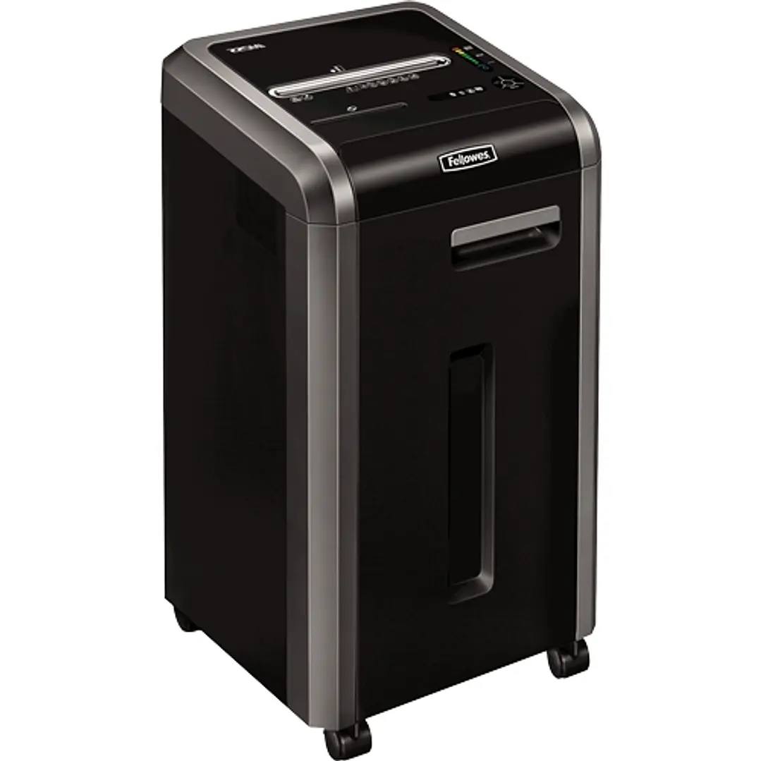 Fellowes 225Mi Destructora de Papel Manual Corte en Microparticulas P-5 - Destruye hasta 18 Hojas - Capacidad de la Papelera 60L - Color Negro 1