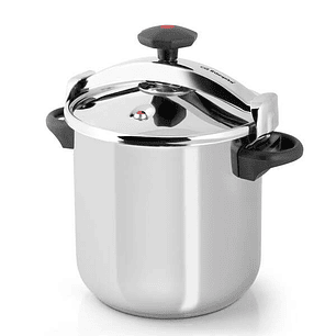 Orbegozo HPL 12070 Olla Clasica a Presion - Capacidad 12 Litros - Triple Seguridad - Sistema de Cierre Progresivo - Apta para Todo Tipo de Fuegos - As