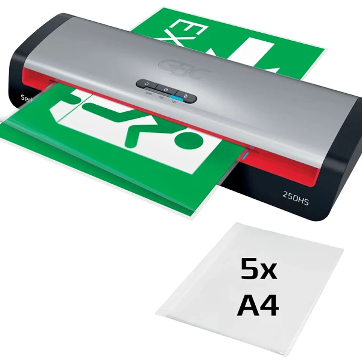 GBC 250HS Home Office A3 Plastificadora - Calentamiento en 1 Minuto - Desde Documentos de Identidad hasta Documentos A3 - Compatible con Bolsas de 75  1