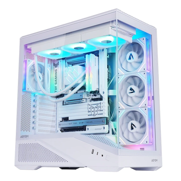 Abysm Arian Frame A400 White Caja Torre ATX, ITX, Micro ATX - Lateral y Frontal Cristal Templado - 3.5