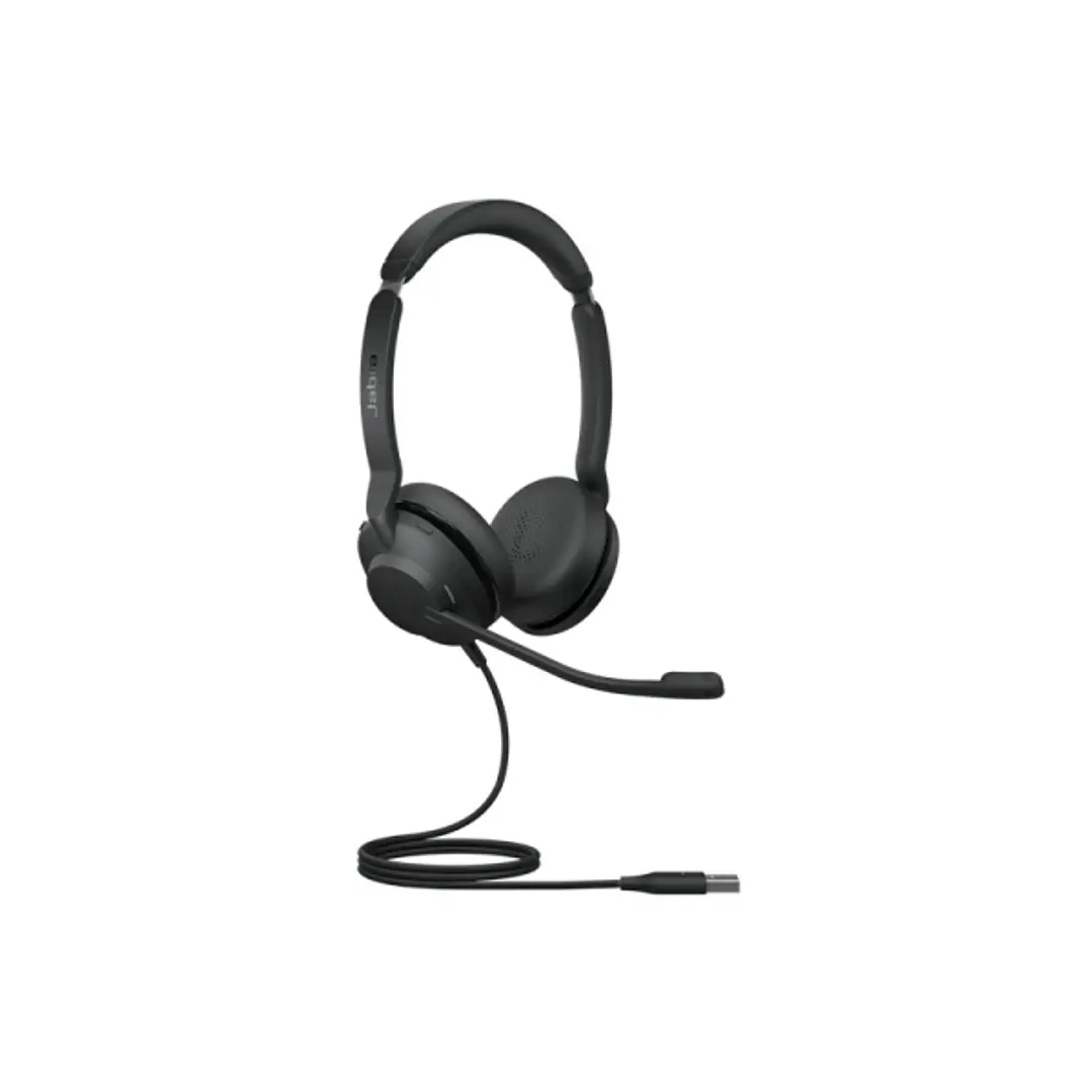 Jabra Evolve2 30 MS  Auriculares con Microfono USB - Cancelacion de Ruido - Diadema Ajustable - Controles en Auricular - Cable de 1.5m - Color Negro 1