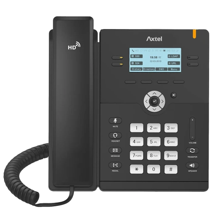 Axtel AX-300G Telefono fijo IP - PoE - Hasta 4 Cuentas SIP - 1000 Entradas - Color Negro 1
