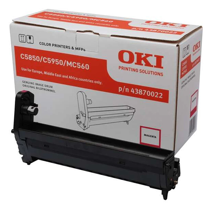 OKI C5850/C5950/MC560 Magenta Tambor de Imagen Original - 43870022 (Drum) 1
