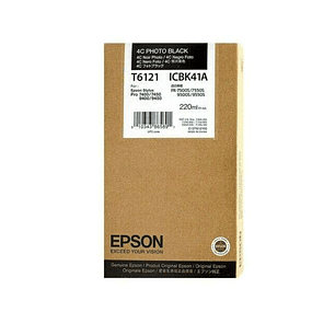 Epson T6121 Negro Photo Cartucho de Tinta Original - C13T612100