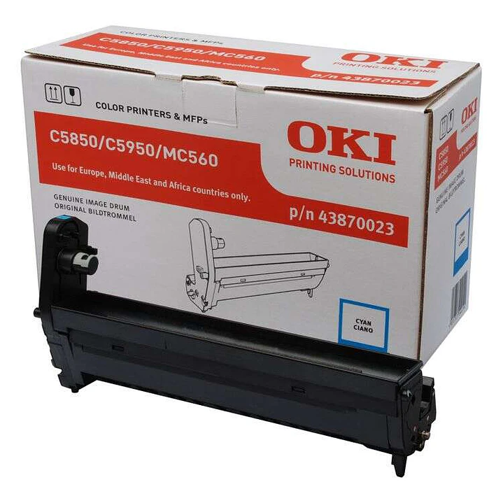 OKI C5850/C5950/MC560 Cyan Tambor de Imagen Original - 43870023 (Drum) 1