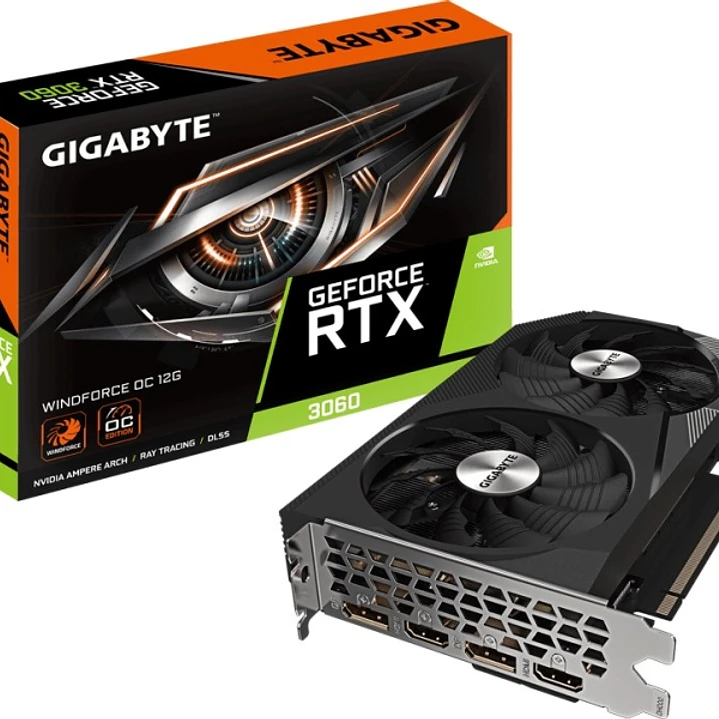 Gigabyte GeForce RTX 3060 Terjeta Grafica WINDFORCE OC 12GB GDDR6 1