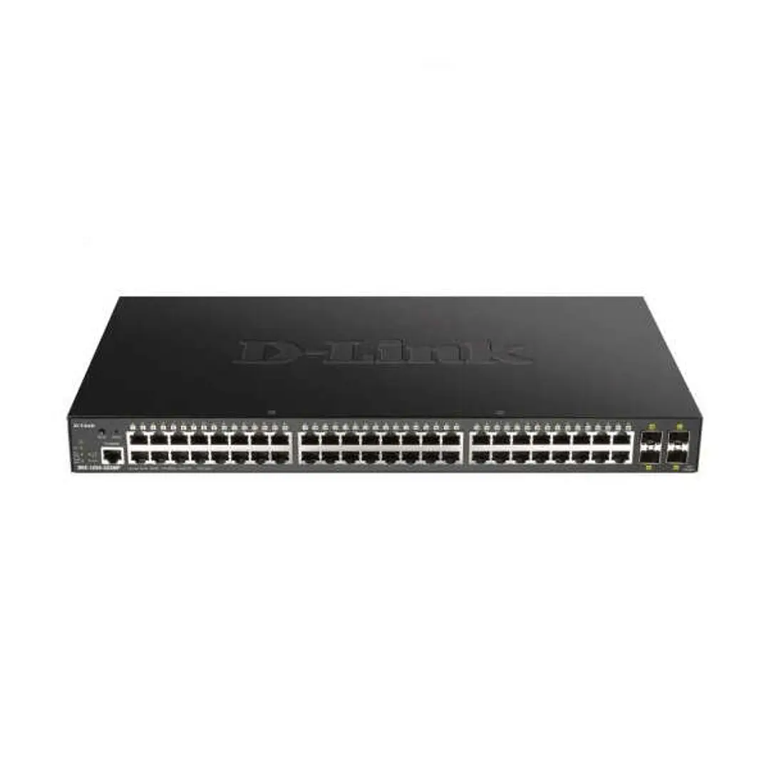 D-Link Switch Semigestionable 48 Puertos Gigabit PoE 370W + 4 Puertos SFP+ 10G 1