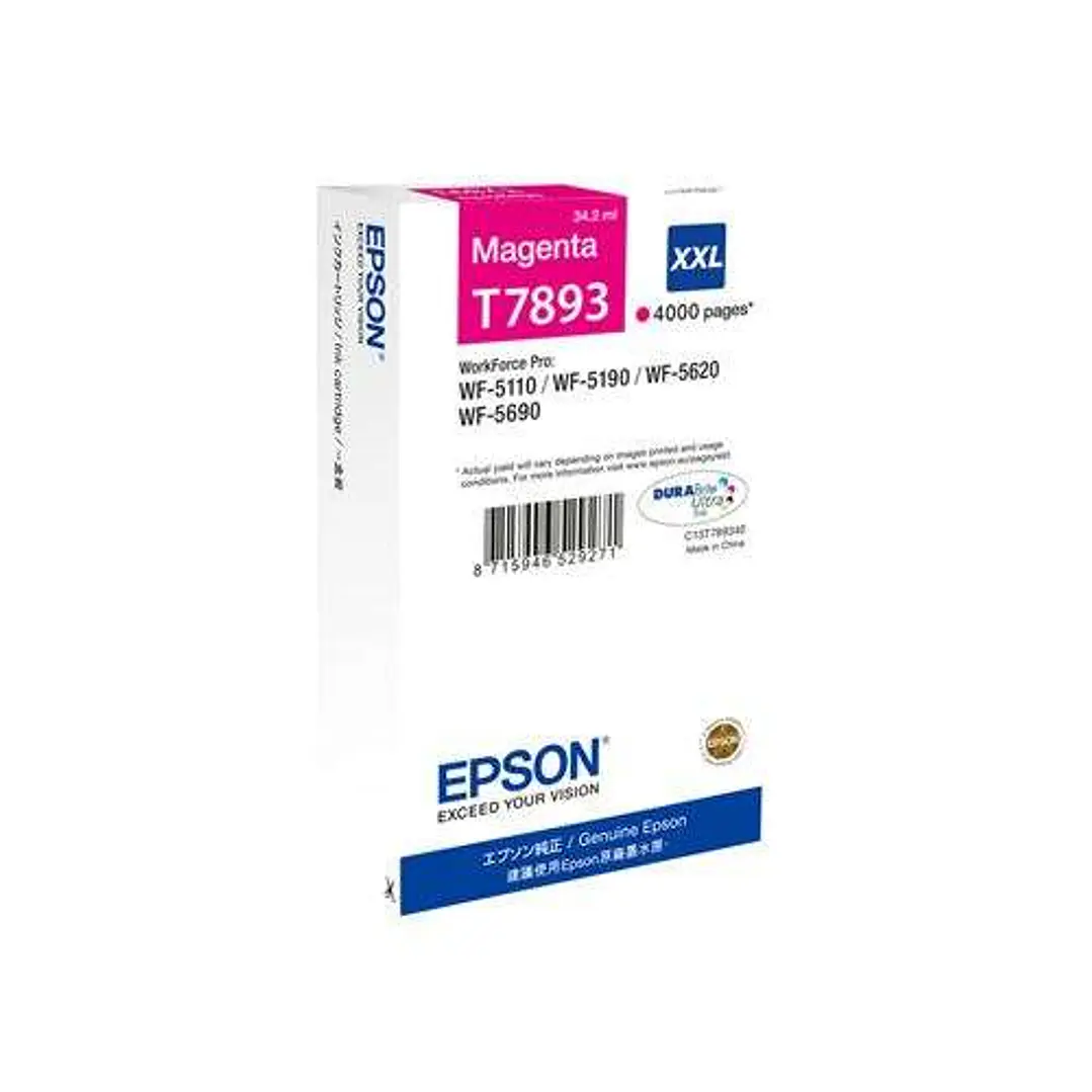 Epson T7893 Magenta Cartucho de Tinta Original - C13T789340 1