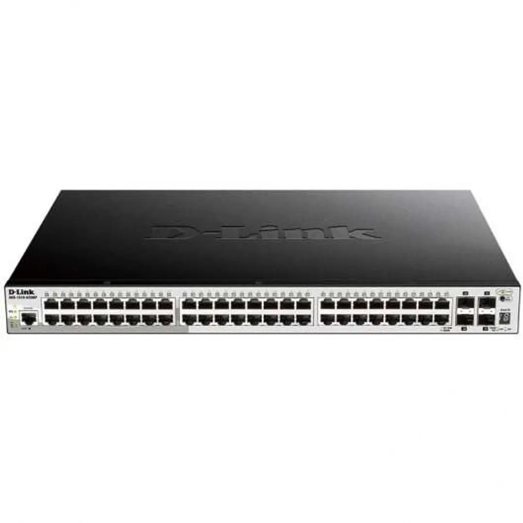 D-Link Switch Smart 48 Puertos Gigabit 10/100/1000 Mbps - PoE + 4 Puertos SFP 1