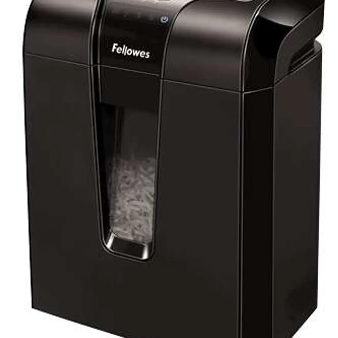 Fellowes 63Cb Destructora de Papel Manual Corte en Particulas P-3 - Destruye hasta 10 Hojas a la Vez - Capacidad de la Papelera 19L - Color Negro 1