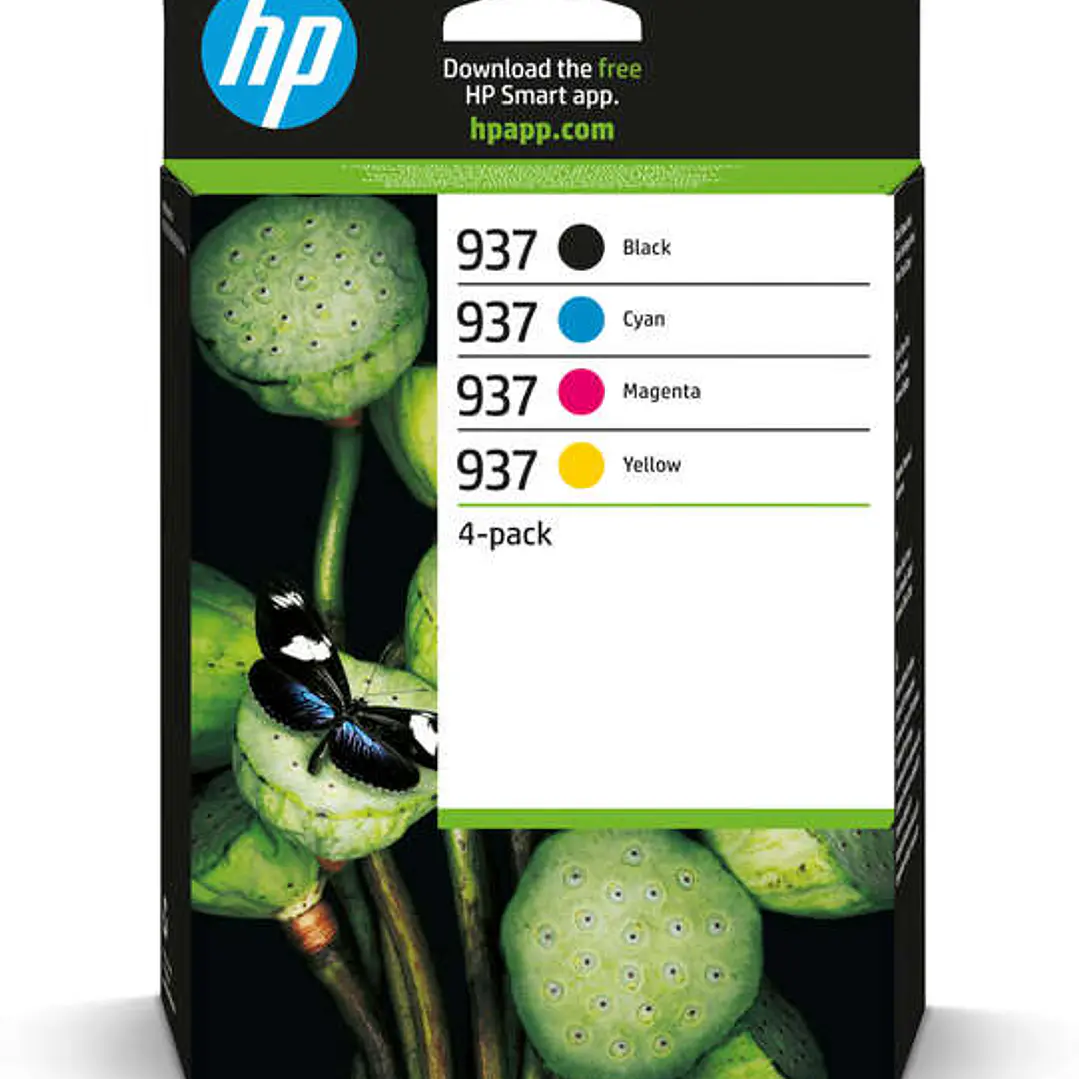 HP 937 Pack de 4 Cartuchos de Tinta Originales - 6C400NE 1