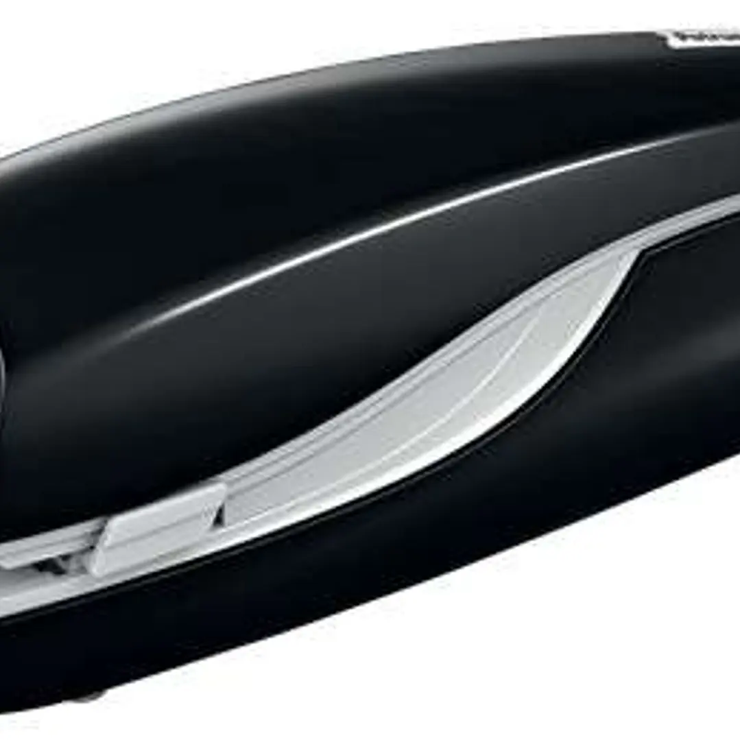 Petrus E-120 Contactless Grapadora Electrica - Hasta 20 Hojas - Grapado Plano - Utiliza Grapas 22/6-24/6-26/6 - Color Negro 1