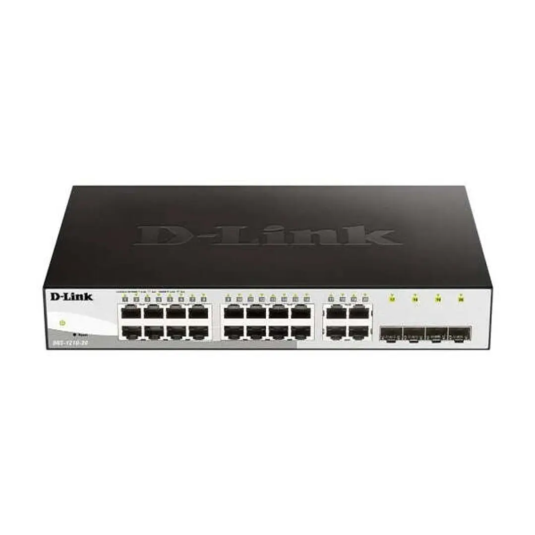 D-Link Switch Semigestionable 16 Puertos Gigabit + 4 Puertos SFP Combo 1