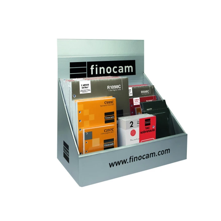 Finocam Expositor con 23 Recambios para Agendas Open en Catalan - Anual 2026 - Color Surtidos 1