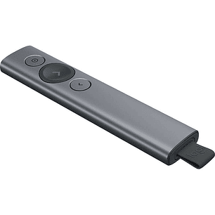 Logitech Spotlight Presentador Inalambrico - Radio de Accion 30m - Vibracion - Color Acero