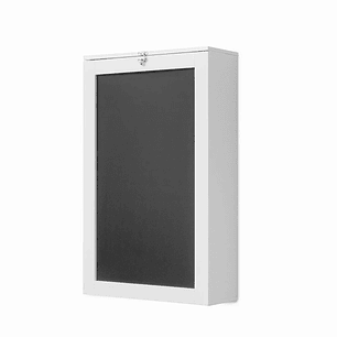 Innovagoods Woldy Escritorio Plegable de Pared - Incluye Accesorios de Montaje - Pizarra de 40X68cm - Corcho Interior 40X14cm - Estanteria Interior - 