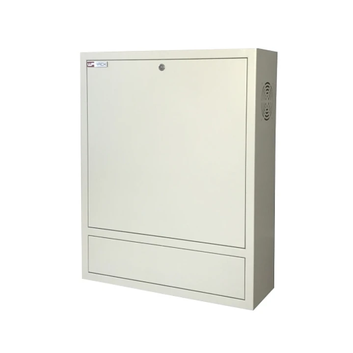 WP RWN-00602-G Armario Mural Vertical 4U - Cerradura de Seguridad con Llave Tubular - 600x150x750mm - Color Blanco 1