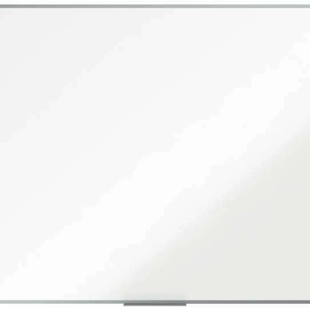 Nobo Essence Pizarra Magnetica de Acero Vitrificado 1800x1200mm - Montaje en Esquinas - Superficie de Borrado Superior - Color Blanco 1