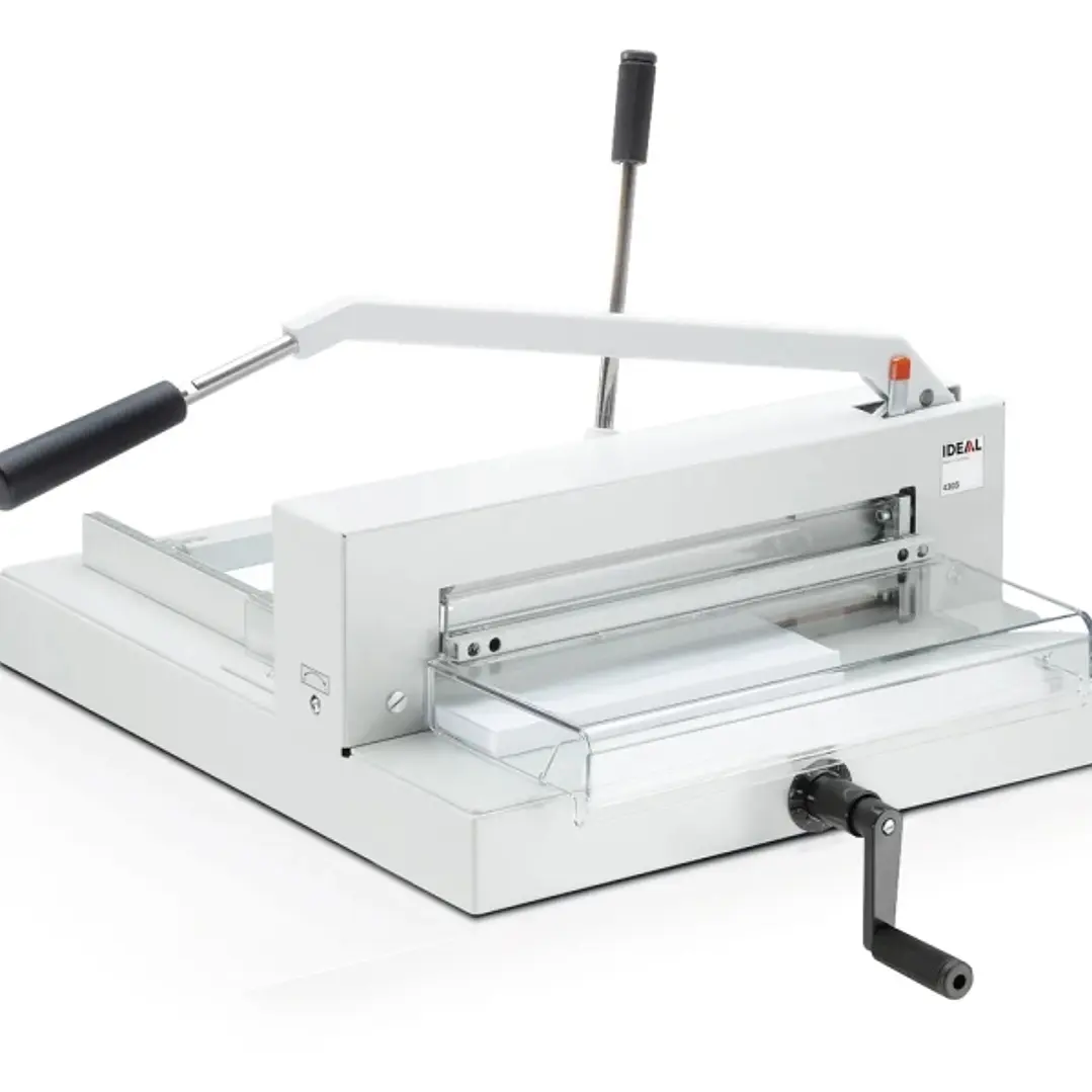 DHP IDEAL 4305 Guillotina para Gruesos de Palanca con Capacidad hasta 500 Hojas (70 g/m²) - Hoja de Acero Aleman - Palanca con Sistema de Proteccion - 1