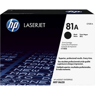 HP CF281A Negro Cartucho de Toner Original - 81A