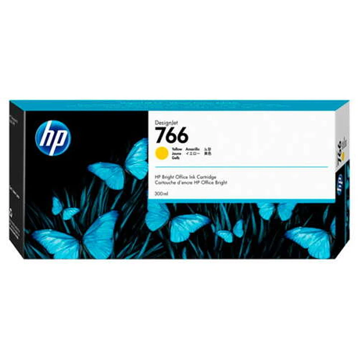 HP 766 Amarillo Cartucho de Tinta Original - P2V91A 1