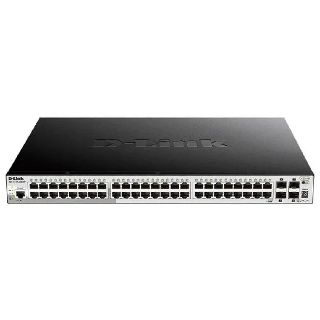 D-Link Switch Gestionado 48 Puertos Gigabit PoE + 4 Puertos 10G SFP+ 1