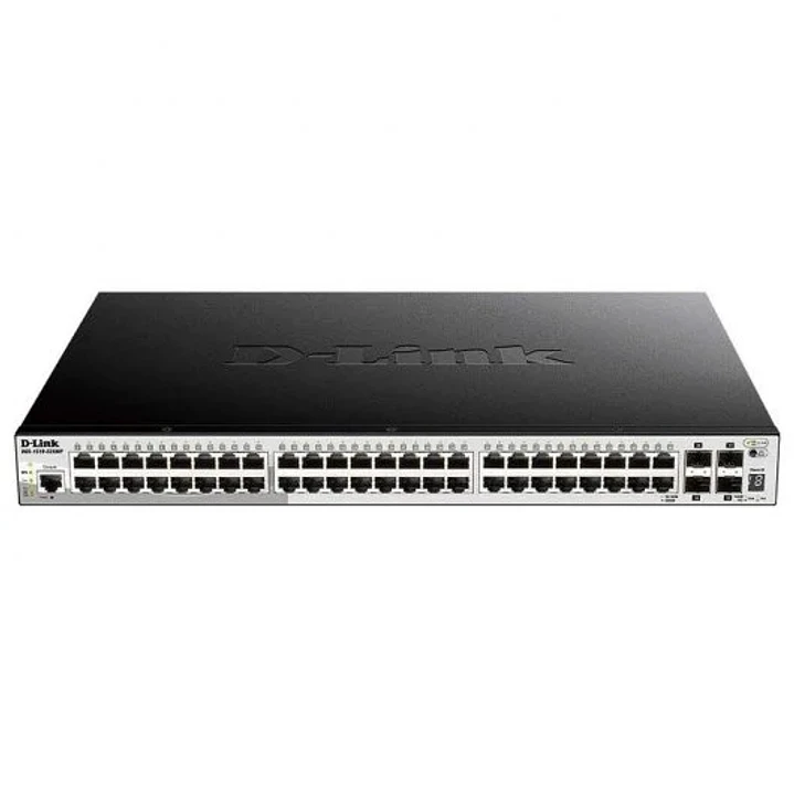 D-Link Switch Gestionado 48 Puertos Gigabit PoE + 4 Puertos 10G SFP+ 1