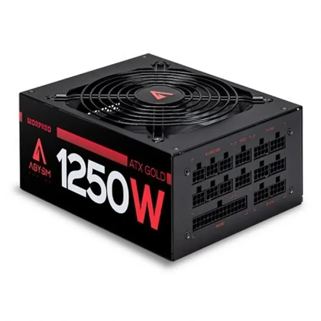 Abysm Gaming Morpheo Fuente de Alimentacion 80 Plus Gold Modular 1250W ATX - PFC Activo - Ventilador 140mm 1