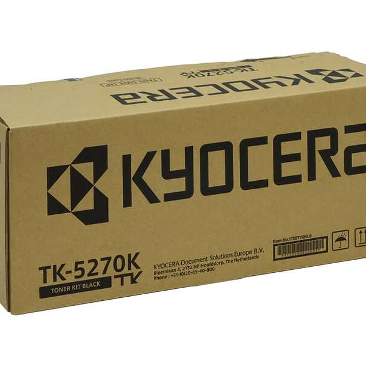 Kyocera TK5270 Negro Cartucho de Toner Original - 1T02TV0NL0/TK5270K 1